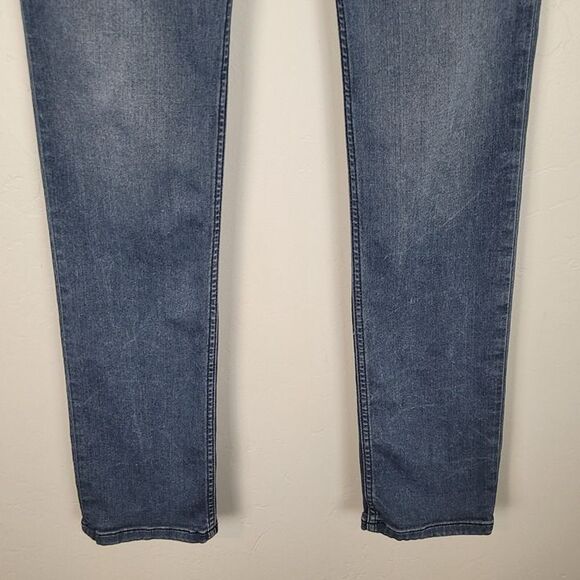Paige Size 30x32 Federal Slim Straight Jeans Stretch Lopez Blue - Picture 4 of 12